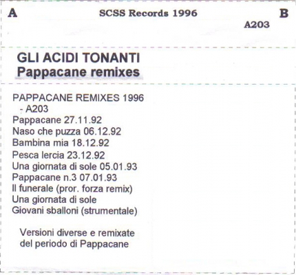 a203 gli acidi tonanti: pappacane remixes 1996